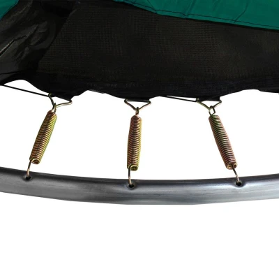 Aga SPORT EXCLUSIVE Trampolína 250 cm Tmavozelená + ochranná sieť + rebrík