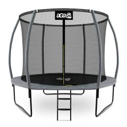 Aga SPORT EXCLUSIVE Trampolína 305 cm Šedá + ochranná síť + žebřík Aga SPORT EXCLUSIVE Trampolína 305 cm Šedá + ochranná síť + žebřík