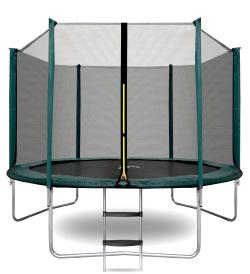Aga SPORT TOP Trampolína 250 cm Dark Green + ochranná síť + žebřík Aga SPORT TOP Trampolína 250 cm Dark Green + ochranná síť + žebřík
