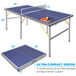 Aga Stůl na stolní tenis + příslušenství MR6071