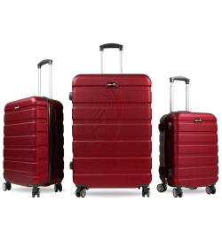 Aga Travel MR4650 červená sada 3 cestovních kufrů