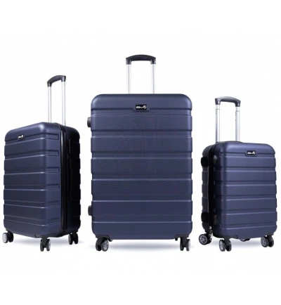 Aga Travel MR4650 modrá sada 3 cestovních kufrů Aga Travel MR4650 modrá sada 3 cestovních kufrů