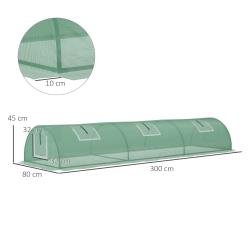 Aga Zahradní fóliovník 300x80x45 cm