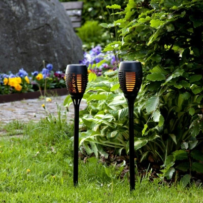 Aga Zahradní LED solární svítidlo pochodeň s efektem plamene 78 cm (VÝPRODEJ)