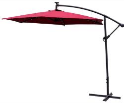 Aga Zahradní slunečník konzolový EXCLUSIV LED 300 cm Dark Red Aga Zahradní slunečník konzolový EXCLUSIV LED 300 cm Dark Red