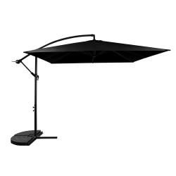 Aga Zahradní slunečník MR2048 250 cm Černý Aga Zahradní slunečník MR2048 250 cm Černý