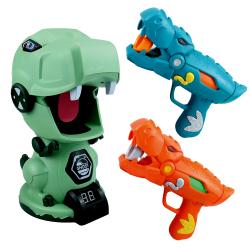 Aga4Kids Pistole na pěnové míčky s terčem ve tvaru dinosaura Aga4Kids Pistole na pěnové míčky s terčem ve tvaru dinosaura