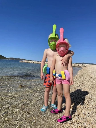 Agama Dory celoobličejová maska na šnorchlování pro děti od 4 let