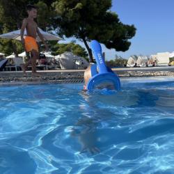 Agama Dory celoobličejová maska na šnorchlování pro děti od 4 let POUZE Modrá (VÝPRODEJ)