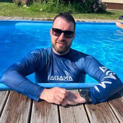 Agama Pánské lycrové triko BLUE MAN, dlouhý rukáv