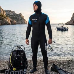 Agama Neoprénová potápačská kombinéza DIVER 7 mm 2020