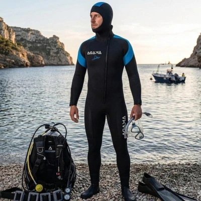 Agama Neoprénová potápačská kombinéza DIVER 7 mm 2020