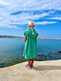 Agama Pončo COTTON PREMIUM KID pro děti POUZE růžová (VÝPRODEJ)