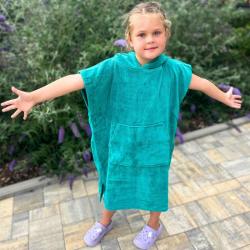 Agama Pončo COTTON PREMIUM KID pro děti POUZE růžová (VÝPRODEJ)