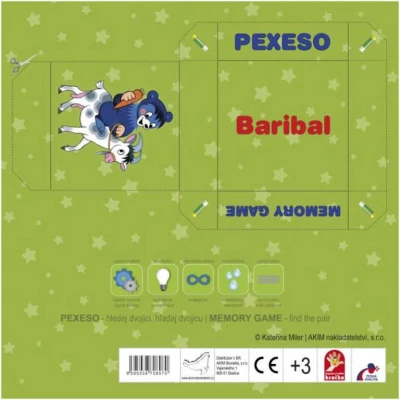 Akim HRA Pexeso Baribal velké kartičky (společenská hra)