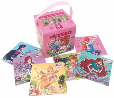 Akim Hra Pexeso v krabičce se stuhou Winx Club set 64 karet Akim Hra Pexeso v krabičce se stuhou Winx Club set 64 karet