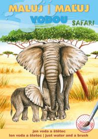 Akim Maluj vodou podle barevných teček Safari zvířátka A5