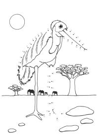 Akim Omalovánky Od tečky k tečce + tužka s gumou Safari zvířátka