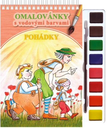 Akim Omalovánky set s barvami a štětcem Pohádky Akim Omalovánky set s barvami a štětcem Pohádky
