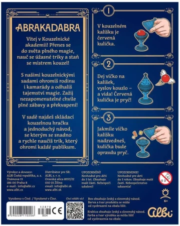 Albi Abrakadabra Kúzelnická akadémia Guľôčka a kalíšok