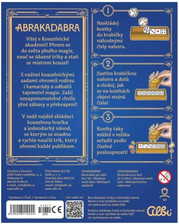 Albi Abrakadabra Čarodejnícka akadémia Míhajúce sa kocky
