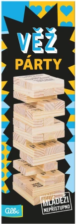 Albi DŘEVO HRA Párty věž jenga 2026 pro dospělé (společenská hra)