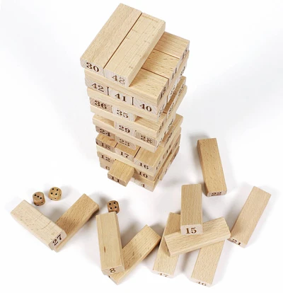 Albi DŘEVO HRA Věž jenga s čísly (společenská hra)