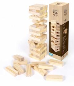 Albi DŘEVO Hra Věž Jenga velká přírodní natur 63 dílků (společenská hra)