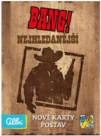 Albi Hra Bang! Nejhledanější (rozšíření) (společenská hra) Albi Hra Bang! Nejhledanější (rozšíření) (společenská hra)