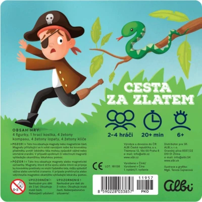 Albi HRA Cesta za zlatem magnetická (společenská hra)