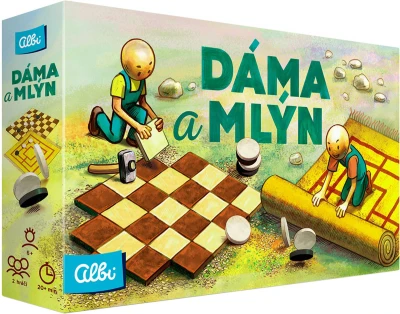 Albi HRA Dáma a mlýn 2v1 (společenská hra)