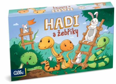 Albi HRA Hadi a žebříky dětské zvířátka (společenská hra)