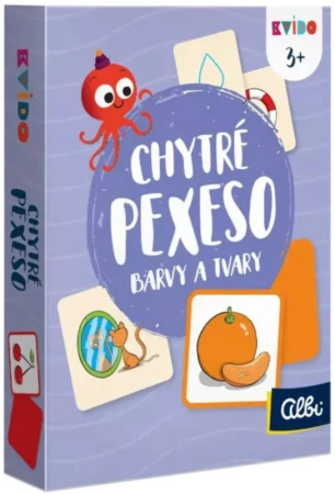Albi HRA Kvído Chytré pexeso 2 Barvy a tvary (společenská hra)