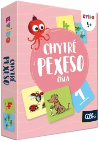 Albi HRA Kvído Chytré pexeso 2 Čísla (společenská hra)