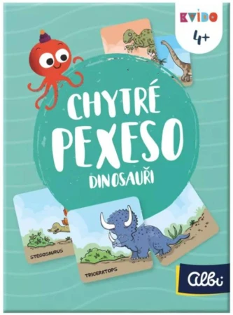 Albi HRA Kvído Chytré pexeso 2 Dinosauři (společenská hra)