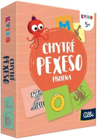 Albi HRA Kvído Chytré pexeso 2 Písmena (společenská hra)