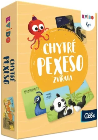Albi HRA Kvído Chytré pexeso 2 Zvířata (společenská hra)