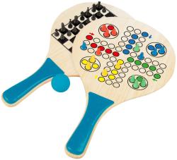 Albi HRA Plážový tenis, šachy, Člověče, nezlob se 3v1 DŘEVO