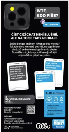 Albi HRA WTF, kdo píše? Pro dospělé (společenská hra)
