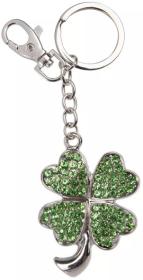 Albi Klíčenka čtyřlístek kovový přívěsek na klíče s karabinkou