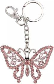 Albi Klíčenka motýl kovový přívěsek na klíče s karabinkou