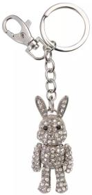 Albi Klíčenka zajíček kovový přívěsek na klíče s karabinkou