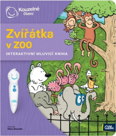 Albi Kouzelné čtení elektronická tužka + kniha Zvířátka v ZOO na baterie Zvuk