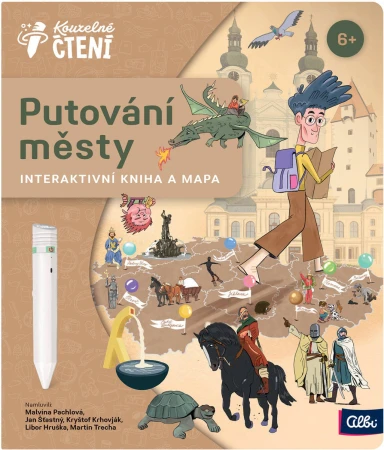 Albi Kouzelné čtení Kniha a mapa interaktivní Putování městy