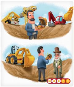 Albi Kouzelné čtení Kniha interaktivní Bagr Mates