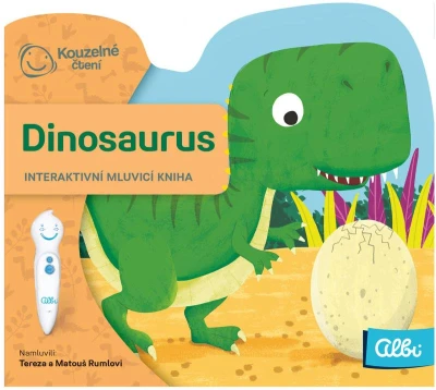 Albi Kouzelné čtení Kniha interaktivní Dinosaurus baby minikniha tvarovaná