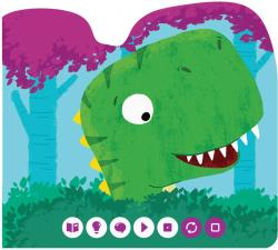 Albi Kouzelné čtení Kniha interaktivní Dinosaurus baby minikniha tvarovaná