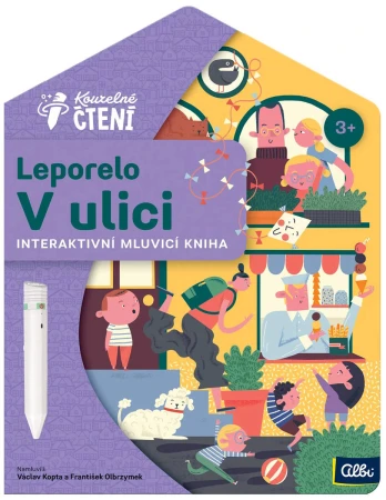 Albi Kouzelné čtení Kniha interaktivní leporelo domeček V ulici
