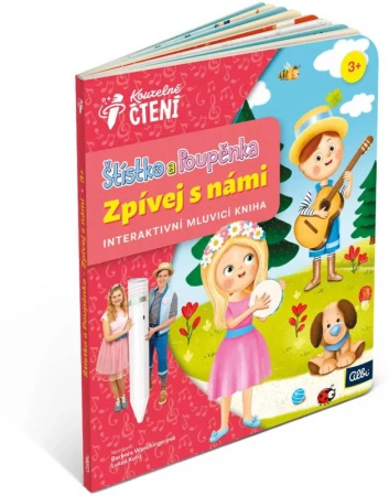 Albi Kouzelné čítanie Kniha interaktívna Šťastko a Pupoenka Spievaj s nami