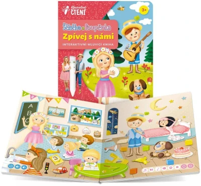 Albi Kouzelné čítanie Kniha interaktívna Šťastko a Pupoenka Spievaj s nami